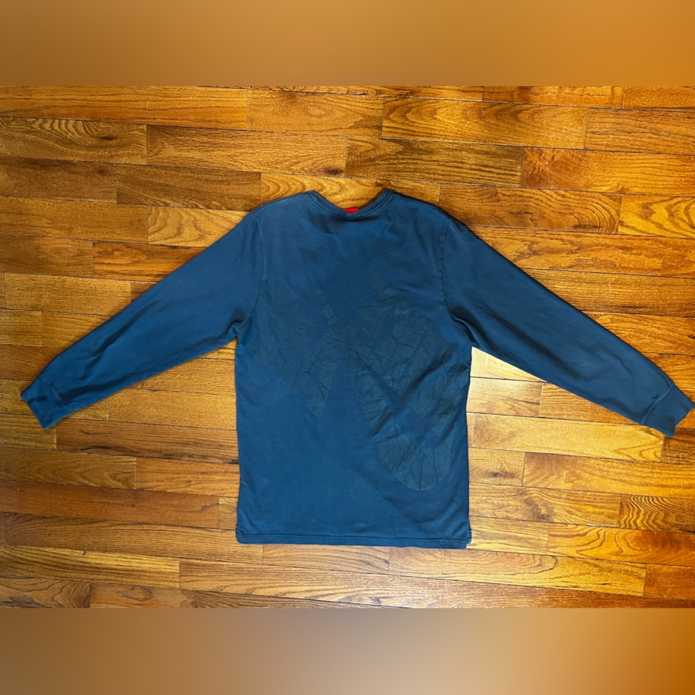 Nike Teal Blue Long Sleeve Heavy Cotton Shirt Men's Large - Picture 10 of 10
